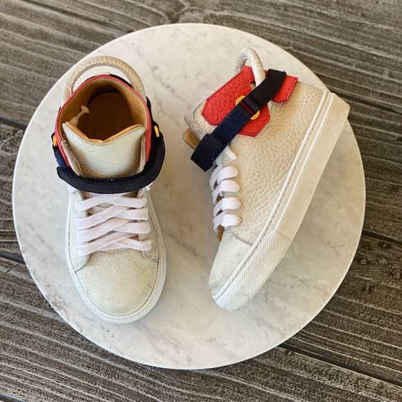 Buscemi Other - Kid's Buscemi 100MM NUBUCK WHITE RAMINO Hype Lux